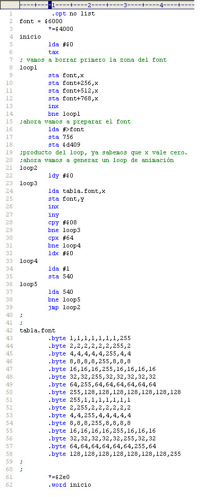 Click para bajar texto